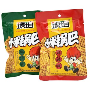 琥珀小米锅巴90克大袋经典怀旧零食儿时的味道解馋办公室休闲食品