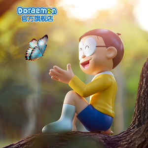 艾影授权哆啦a梦大雄20公仔手办玩具玩偶收藏礼物桌面摆件