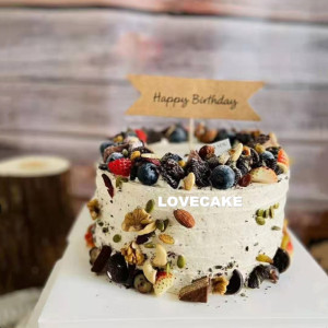 生日蛋糕单层水果奶油