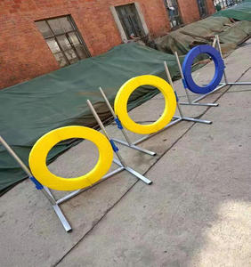 狗狗训练跳圈,警犬专用,体能敏捷训练器材,金属框架 训狗器械