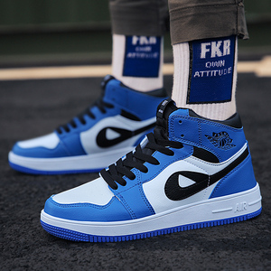 轩尧耐克泰空军一号莱克运动鞋男高帮浅蓝色aj男鞋正品情侣板鞋女