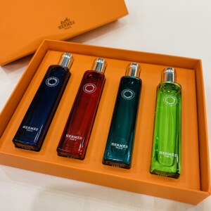 橘绿之泉古龙香水 _ hermes爱马仕古龙水香水四件套礼盒套装15ml*4有