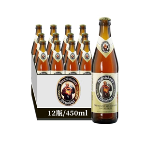 国产白啤酒整箱教士/范佳乐白啤小麦啤酒450ML*12瓶 国产版教士
