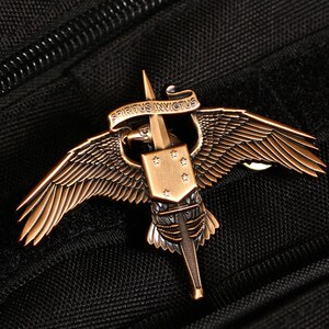 新款usmc美国海军陆战队资格章 marsoc军迷金属徽章帽徽胸章