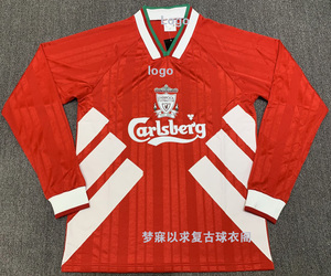 怀旧93-95利物浦复古球衣主场科利莫尔巴恩斯福勒拉什复古足球服