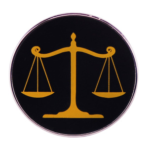 正义天平胸针保持公共秩序徽章