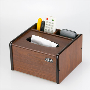 抽纸盒家用客厅创意可爱可放手机多功能木质办公室轻奢桌面纸巾盒