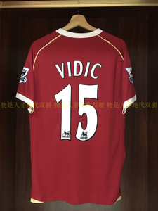 06-07赛季红魔7号c罗鲁尼吉格斯朴智星15号维迪奇主场短袖球衣