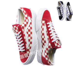范斯女鞋休闲鞋vans style 36权志龙gd男子格子板鞋vn000xi0di8/9