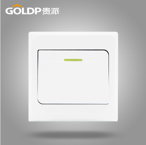 贵派开关插座86型白色炫雅x5单控双控面板家用墙壁开关插座工装用