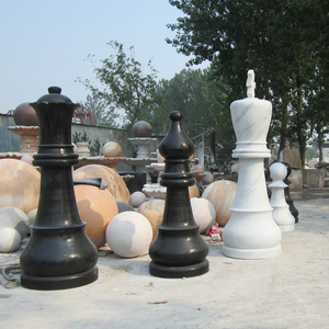 大型大理石棋盘棋子摆件 广场石雕围棋子