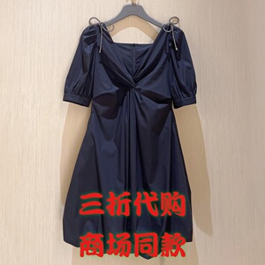 兔兔专柜正品代购淘宝amass女装阿玛施正品2022春新款中长款小香风