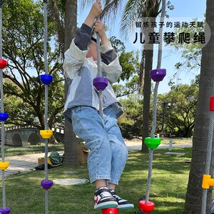幼儿园户外儿童室外悬吊圆盘攀爬绳体适能儿童亲子运动益智玩具