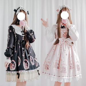 洛丽塔裙子萝莉套装可爱学生儿童萝莉塔洛丽lolita裙正版lo裙现货