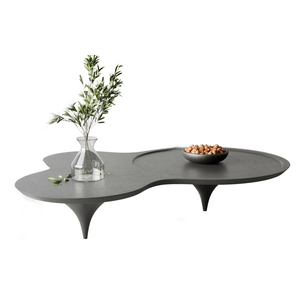 北欧烤漆异形茶几网红现代简约圆形茶几客厅茶桌样板间桌边几定制