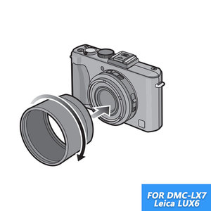 适用金属松下lx7 lx5徕卡lux5 lux6转接环筒滤镜遮光外设转接52mm