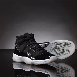 nike耐克air jordan 11 gs aj11大魔王黑银女子篮球鞋378038-011