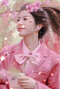 爱画画子矜肖像画手绘画画子衿油画定制照片人物画像定制真人照片