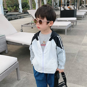 男童防晒衣网红夏装潮牌帅气小男孩防紫外线空调衫儿童夏天衣服薄