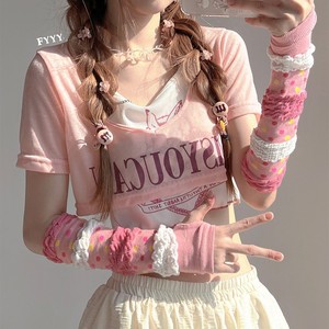 日系软妹Lolita少女手套甜美手袖手腕装饰防晒袖套防晒蕾丝高级感