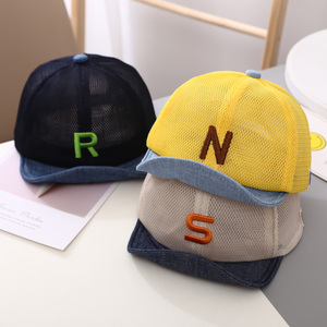 宝宝帽子薄款儿童婴儿夏季凉帽男童防晒男宝遮阳帽网眼鸭舌帽1岁2