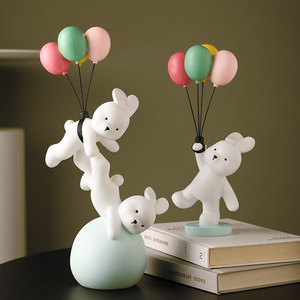 兔子摆件家居饰品系治愈小物件酒柜客厅装饰可爱少女心卧室儿童房