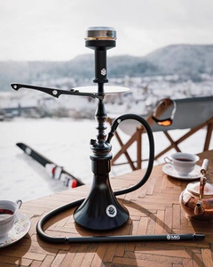 德国进口MIG Hookah 空军传统系列 精密不锈钢搭配水晶玻璃水烟壶