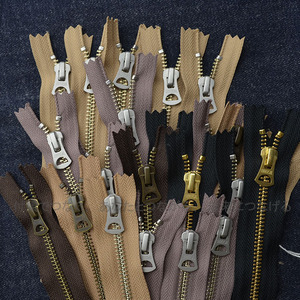 universal日本进口ykk复古金属5号闭尾拉链裤子