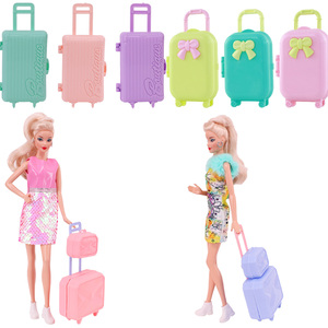 旅行箱旅行收纳箱装衣服鞋配饰玩具拉箱行李箱适合11寸芭洋比娃娃