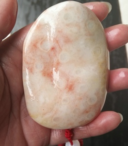宁强珊瑚玉石化石随形打磨草莓纹涡卷纹可雕刻低价特价把玩把件w