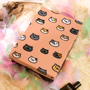 可爱猫礼盒ins风简约生日礼物盒创意包装盒化妆礼品盒手办空盒