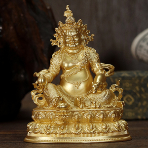 金密宗黄财神佛像藏传藏巴拉财神五方财神护法之主神像金色宝藏jbz