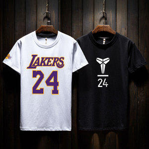 轩尧耐克泰新款球衣湖人科比24号纪念短袖t恤男衣服篮球服训练潮