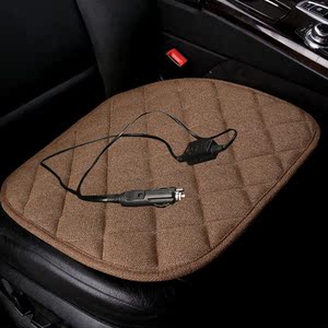 冬季汽车加热坐垫12v冬季车载电加热座垫车用座椅套加热垫电褥子