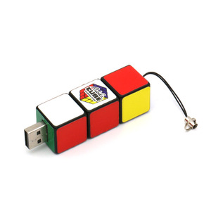 鲁比克rubiks usb 魔方周边u盘1x1x3不等阶贴纸收藏绝版魔友纪念