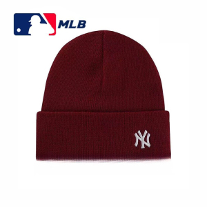 MLB帽子NY洋基队男女帽子毛线帽包头保暖针织帽冬季32CPB1841