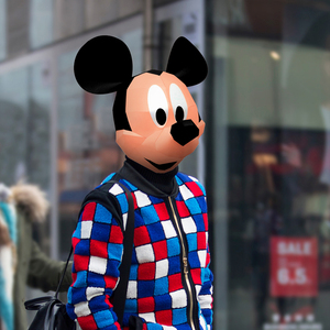 米老鼠唐老鸭cosplay纸模头套全脸面具节日表演出创意搞怪笑道具