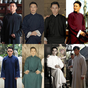 觉醒年代鲁迅李大钊陈独秀同款影视装民国长衫长袍五四青年演出服