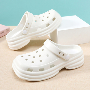 洞洞鞋女新款韩版简约百搭包头拖厚底踩屎感医护外穿防滑沙滩凉拖