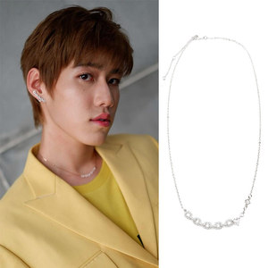 pp林祎凯苗苗同款锆石钻爱心相伴项链锁骨链轻奢时尚情人礼物泰星