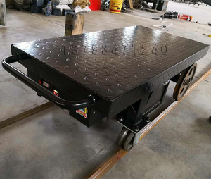 2*0.5米平板直行电动遥控轨道运输车载重2吨 定制款工厂运输车