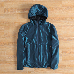 高定时装面料~春秋男士运动连帽防水透气休闲夹克外套3502