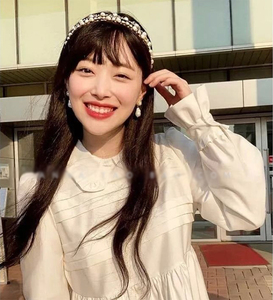 coco韩国代购热播韩剧德鲁纳酒店雪莉同款镶钻发箍 发卡发饰