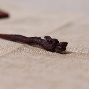 雷击枣木发簪龙头簪钗束发道家文化装饰法器中国风道系人士国学潮