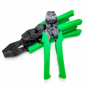 台湾进口opt压线钳省力型电箱线耳压接钳绝缘裸端子铜鼻子奶嘴钳