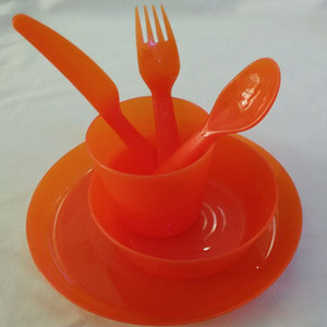 宜家儿童餐具宝宝幼儿园塑料餐具6件套杯碗碟刀叉勺套装防摔西餐