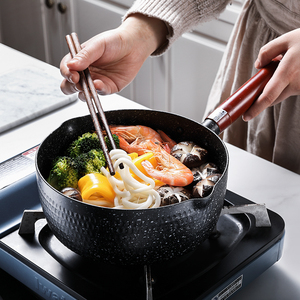 苏宁日式雪平锅小锅家用煮面泡面汤锅热牛奶不粘锅燃气灶适用235