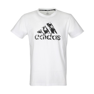 Adidas阿迪达斯白色短袖t恤男款百搭学生宽松休闲纯棉半袖T恤2006