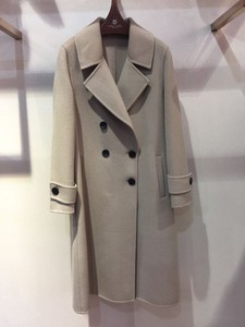 2017冬新款贵名媛 F175-I525 专柜正品女士大衣双面毛呢羊毛外套