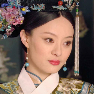 甄嬛传 孙俪佩戴 娘娘同款 珍珠海蓝宝耳环 有耳夹款